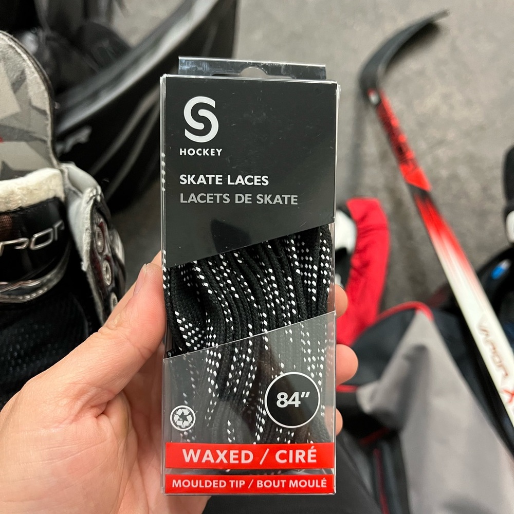 Black Waxed Skate Laces 84"
